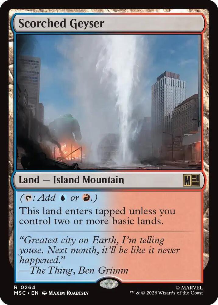 Scorched Geyser 264 (Commander: Marvel Super Heroes)  | Good Games Adelaide SA