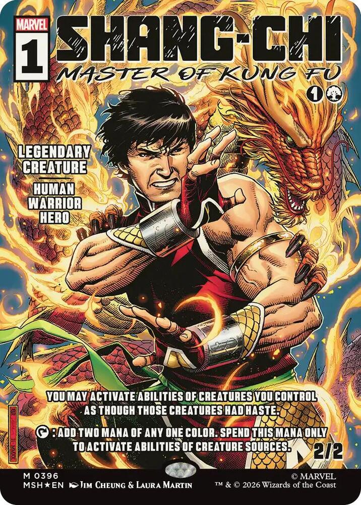 Shang Chi Master of Kung Fu Borderless 0396 396 (Marvel Super Heroes)  - Foil | Good Games Adelaide SA