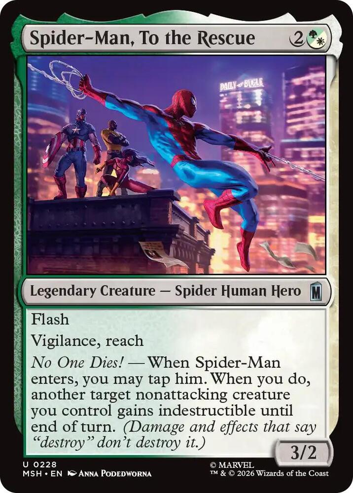 Spider Man To the Rescue 228 (Marvel Super Heroes)  - Foil | Good Games Adelaide SA