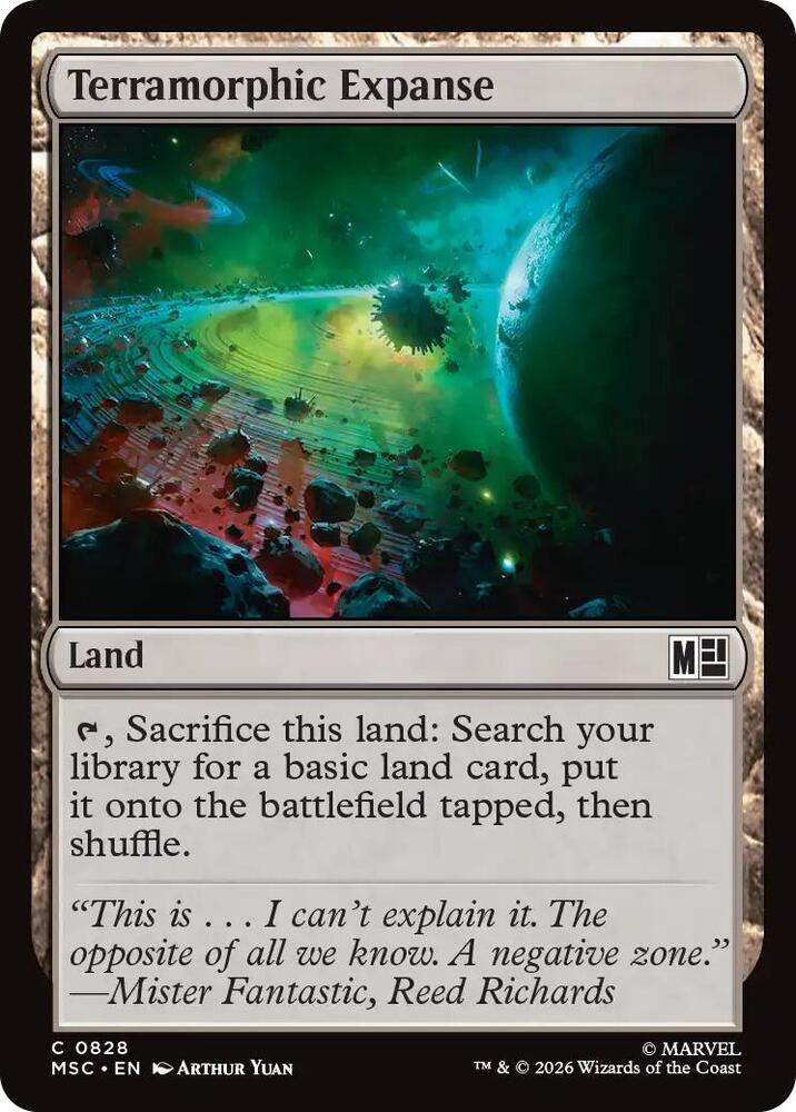 Terramorphic Expanse 0828 828 (Commander: Marvel Super Heroes)  - Foil | Good Games Adelaide SA