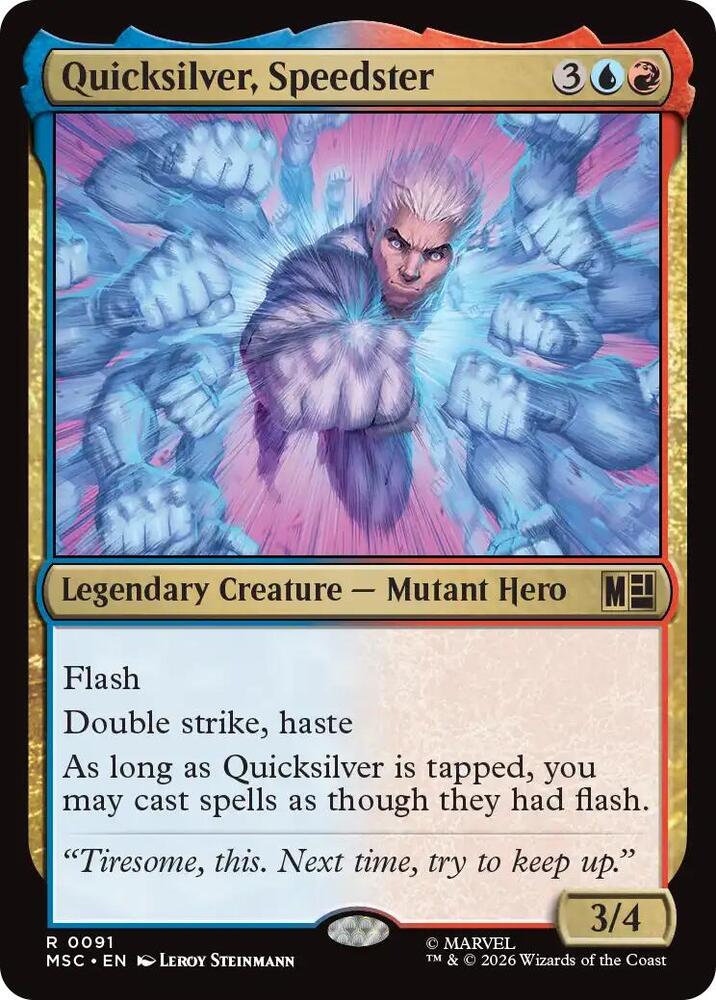 Quicksilver, Speedster 91 (Commander: Marvel Super Heroes)  | Good Games Adelaide SA