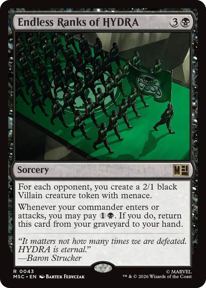 Endless Ranks of HYDRA 43 (Commander: Marvel Super Heroes)  | Good Games Adelaide SA