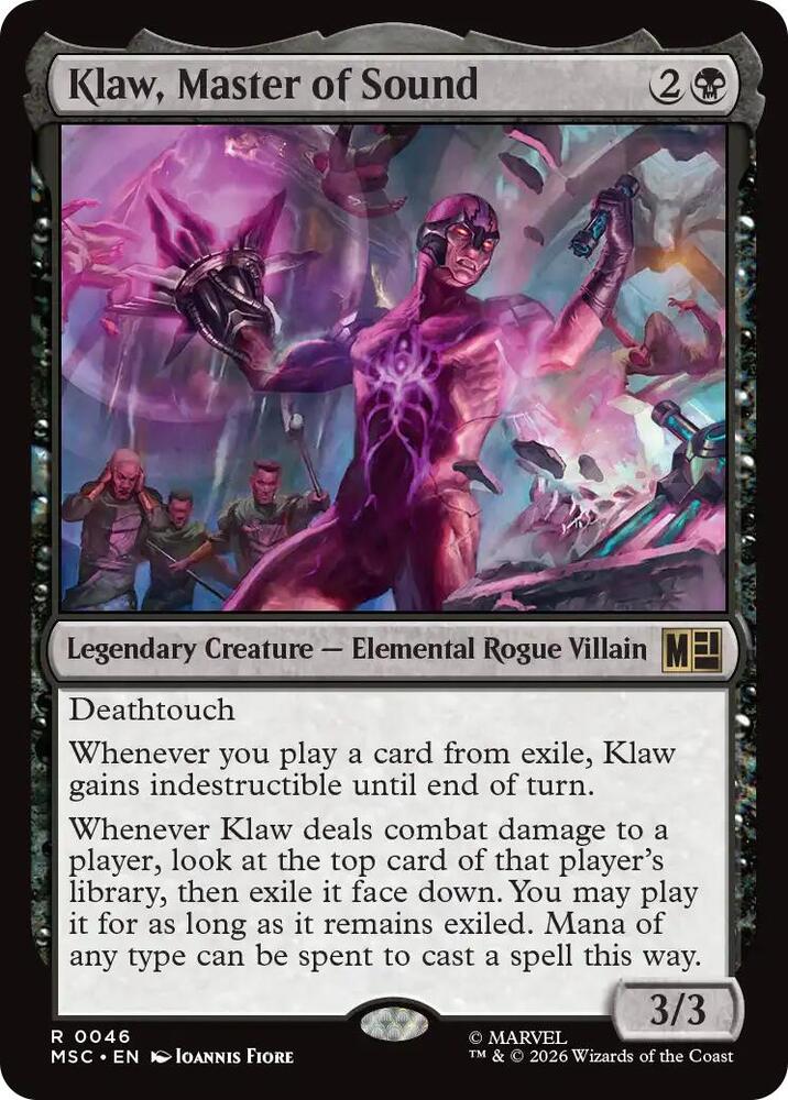 Klaw, Master of Sound 46 (Commander: Marvel Super Heroes)  | Good Games Adelaide SA