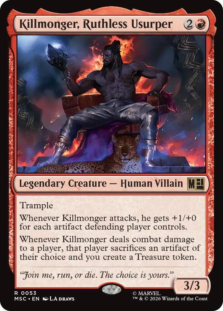 Killmonger, Ruthless Usurper 53 (Commander: Marvel Super Heroes)  | Good Games Adelaide SA