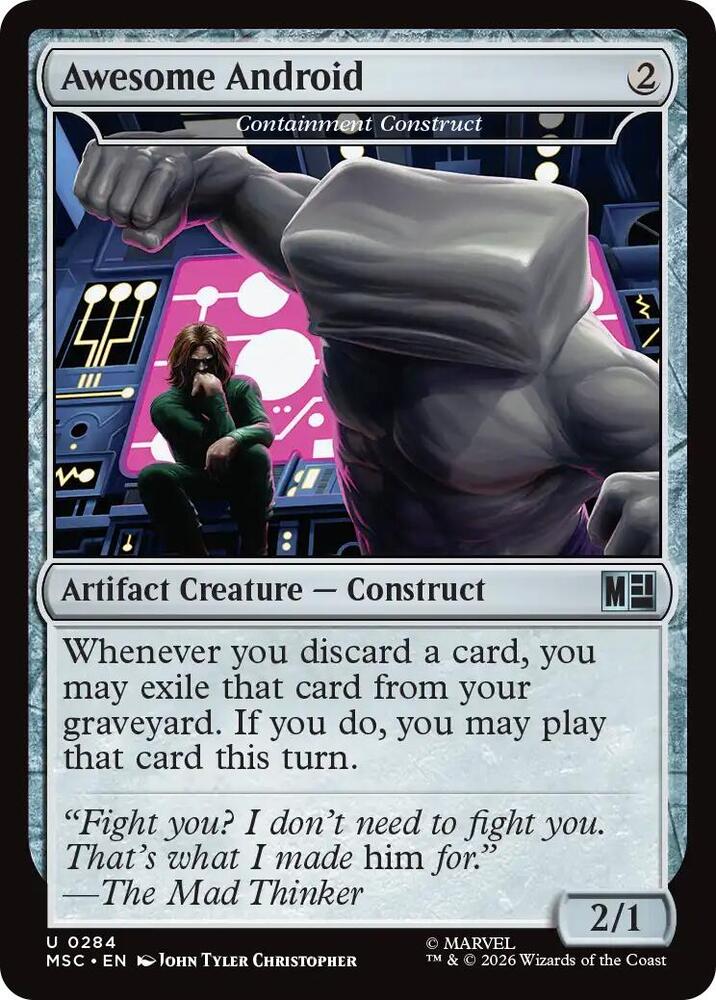 Awesome Android // Containment Construct 284 (Commander: Marvel Super Heroes)  | Good Games Adelaide SA