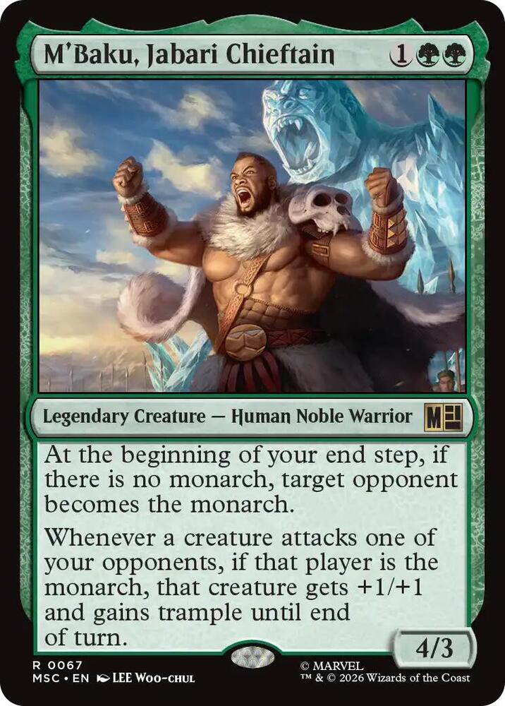 M'Baku, Jabari Chieftain 67 (Commander: Marvel Super Heroes)  | Good Games Adelaide SA