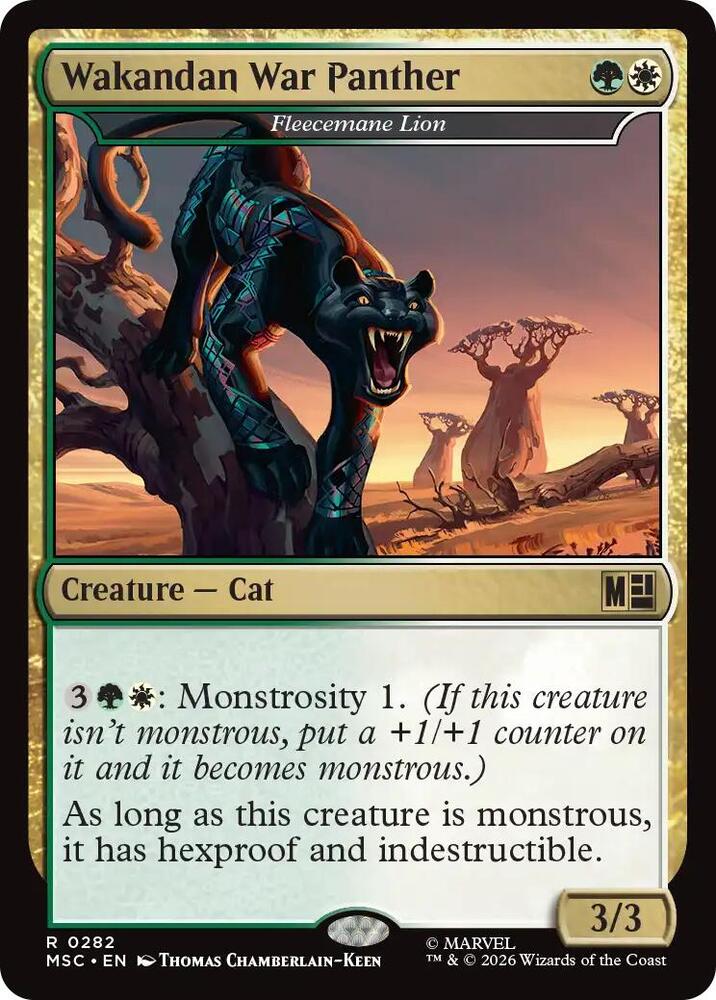 Wakandan War Panther // Fleecemane Lion 282 (Commander: Marvel Super Heroes)  | Good Games Adelaide SA