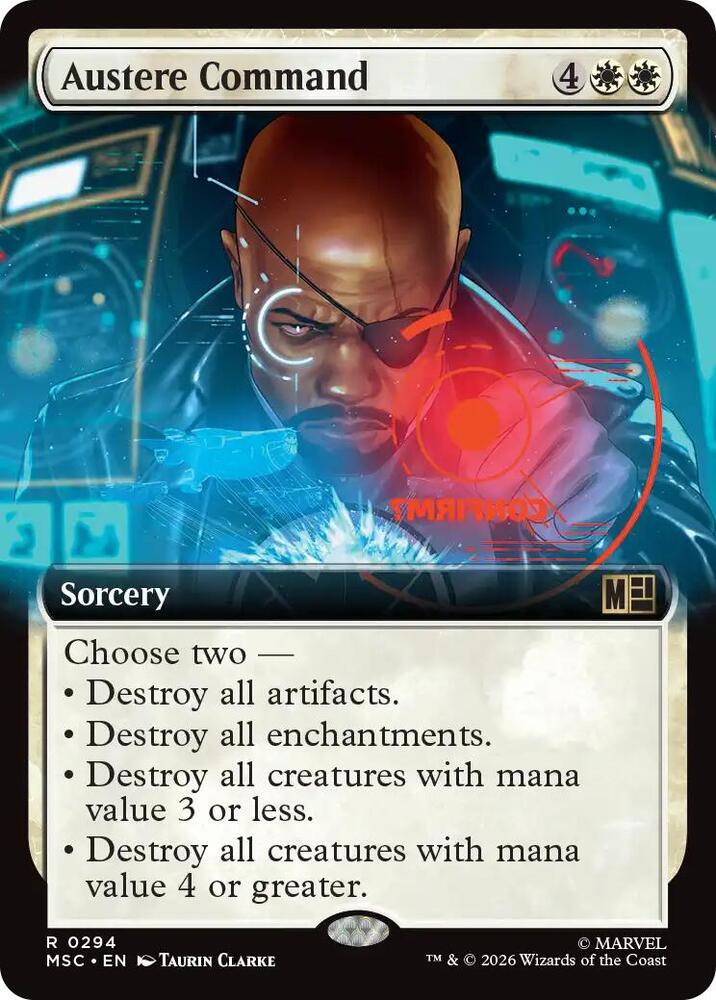 Austere Command Extended Art 294 (Commander: Marvel Super Heroes)  | Good Games Adelaide SA