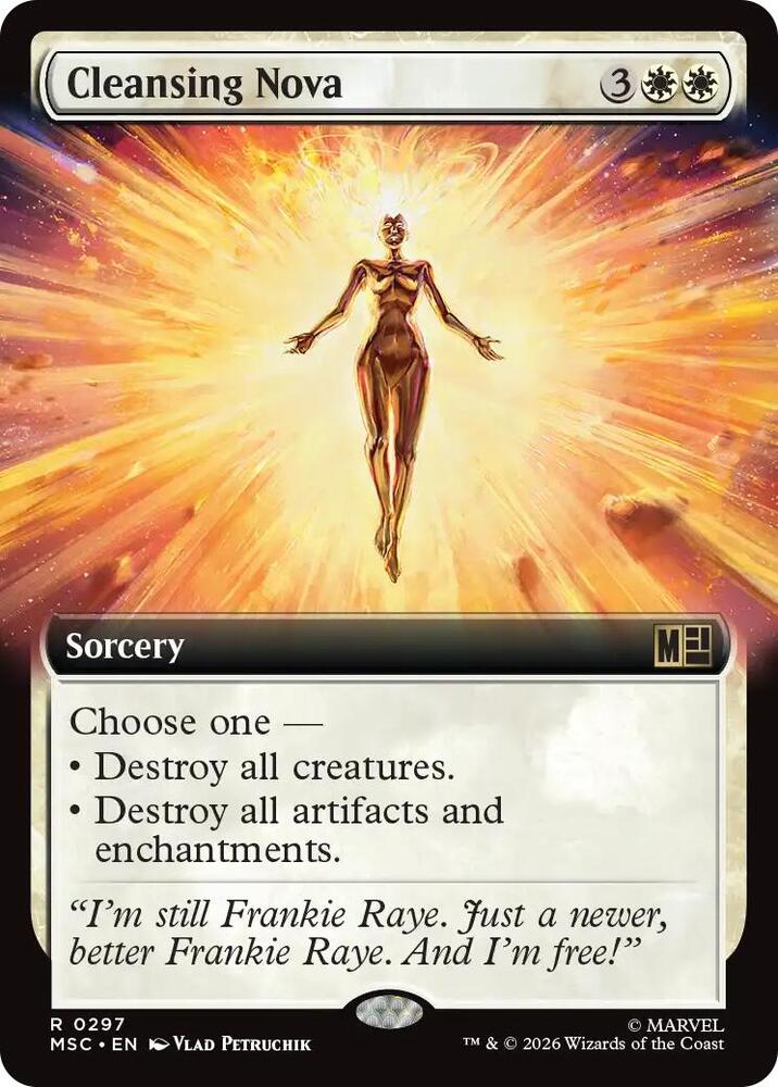 Cleansing Nova Extended Art 297 (Commander: Marvel Super Heroes)  - Extended Art | Good Games Adelaide SA