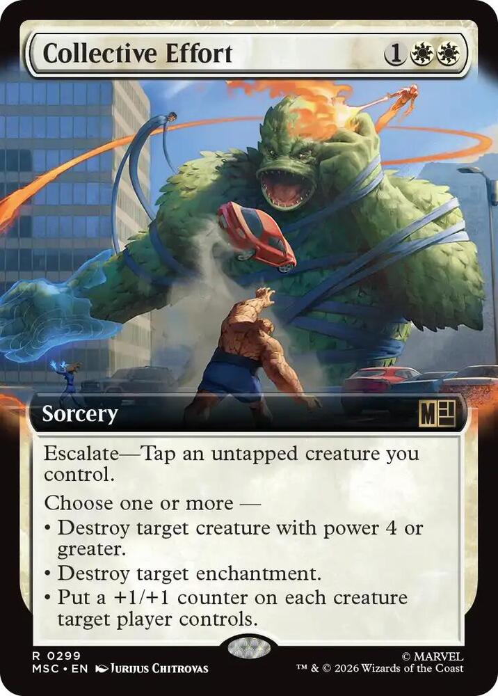 Collective Effort Extended Art 299 (Commander: Marvel Super Heroes)  | Good Games Adelaide SA