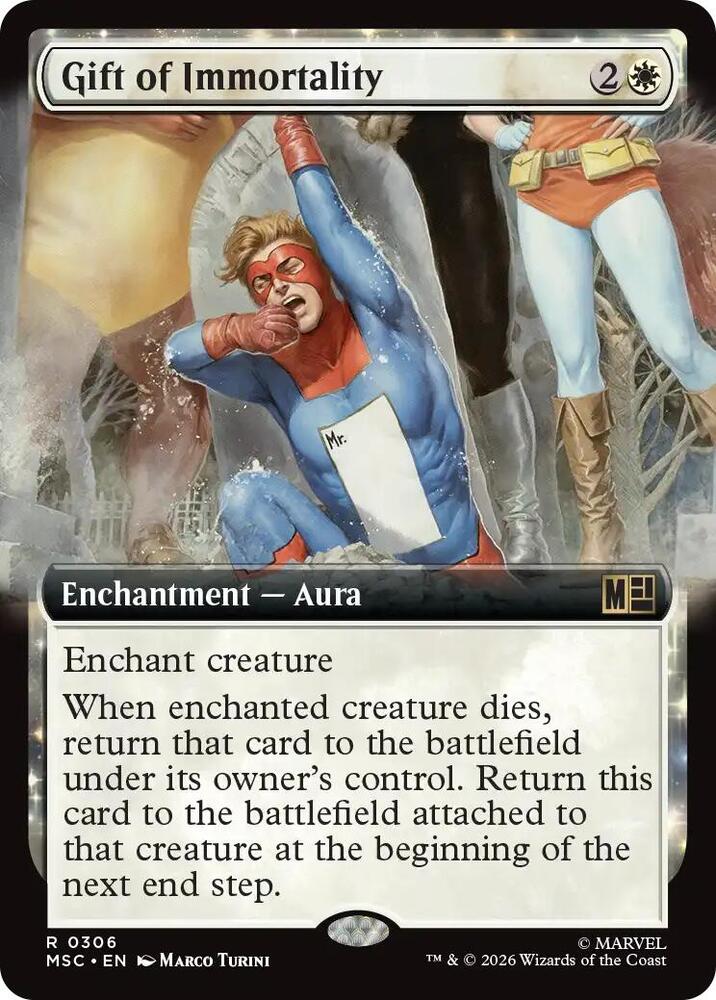 Gift of Immortality 306 (Commander: Marvel Super Heroes)  - Extended Art | Good Games Adelaide SA