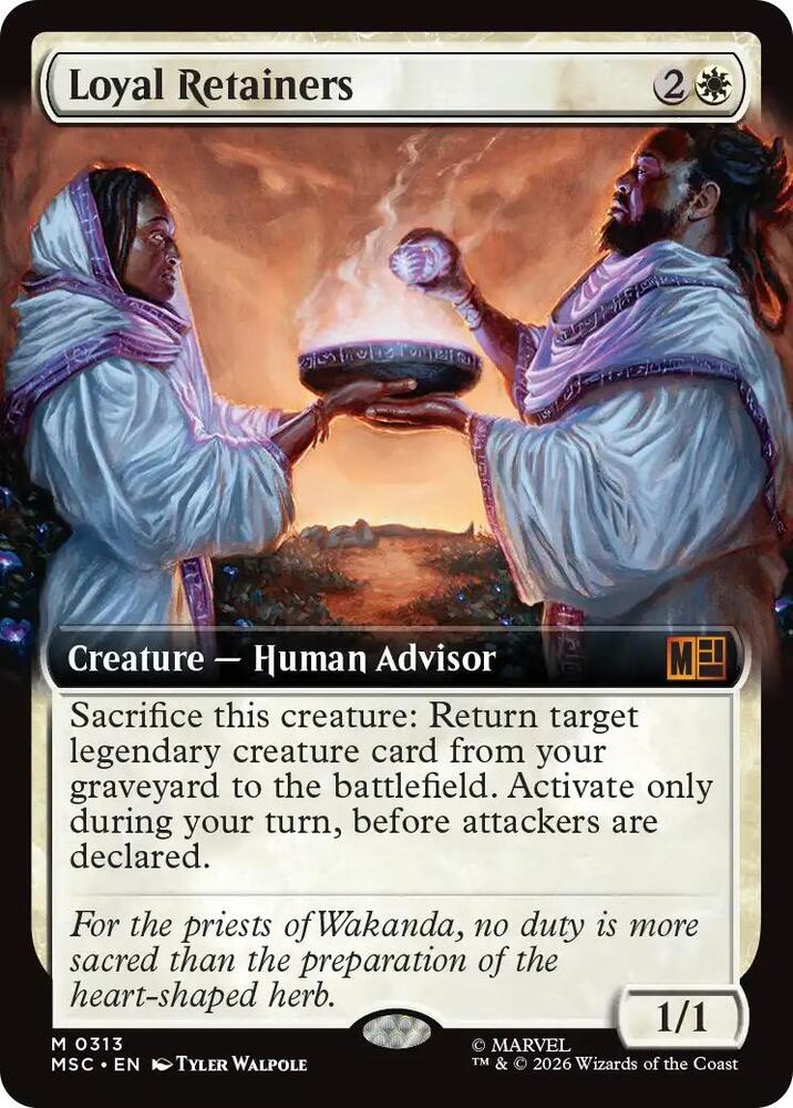 Loyal Retainers Extended Art 313 (Commander: Marvel Super Heroes)  | Good Games Adelaide SA