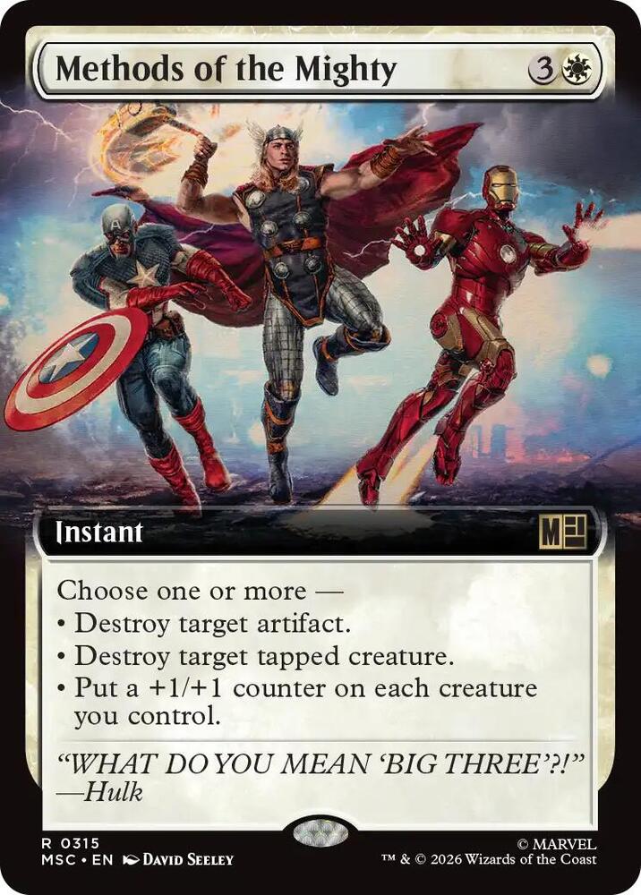 Methods of the Mighty Extended Art 315 (Commander: Marvel Super Heroes)  | Good Games Adelaide SA