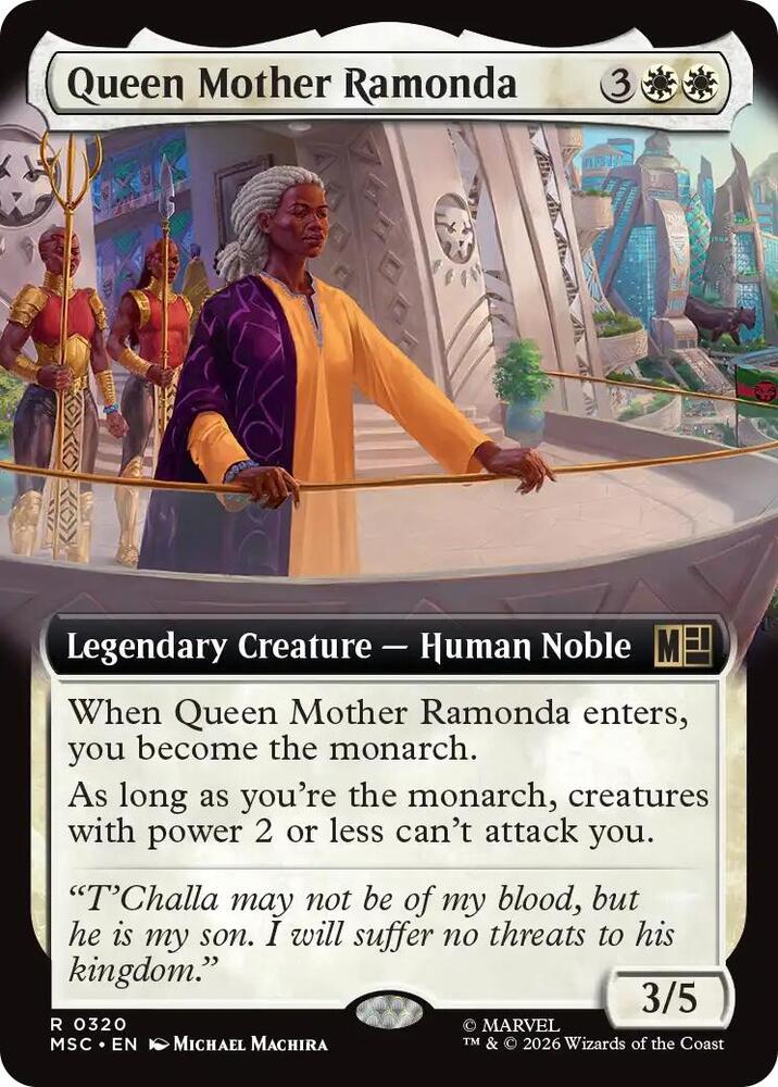 Queen Mother Ramonda Extended Art 320 (Commander: Marvel Super Heroes)  - Extended Art | Good Games Adelaide SA