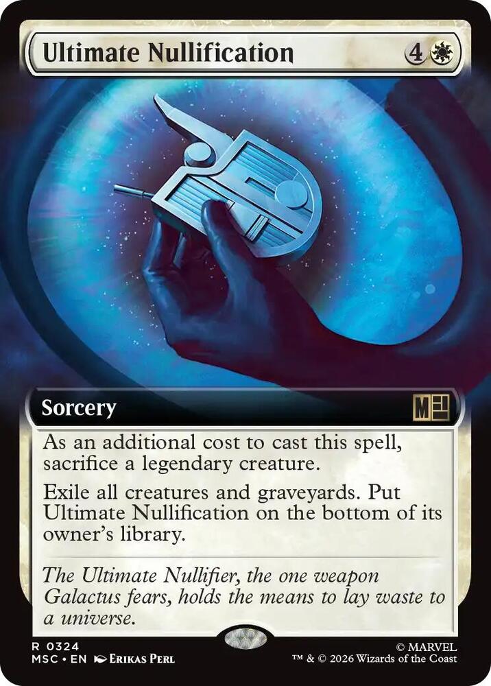 Ultimate Nullification 324 (Commander: Marvel Super Heroes)  - Extended Art | Good Games Adelaide SA