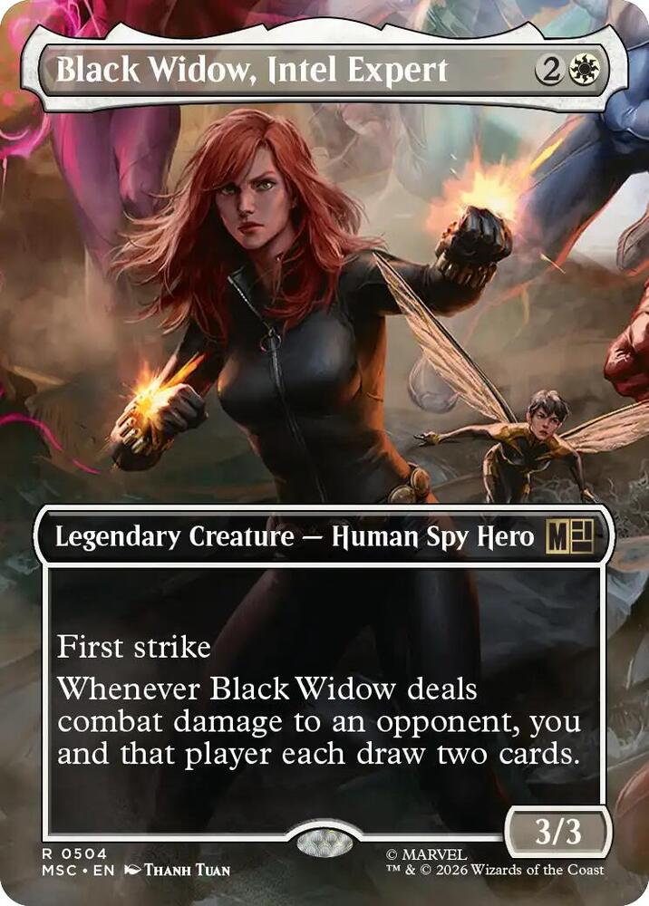 Black Widow, Intel Expert 504 (Commander: Marvel Super Heroes)  - Borderless | Good Games Adelaide SA