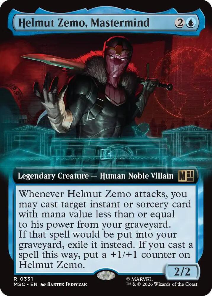 Helmut Zemo Mastermind Extended Art 331 (Commander: Marvel Super Heroes)  | Good Games Adelaide SA