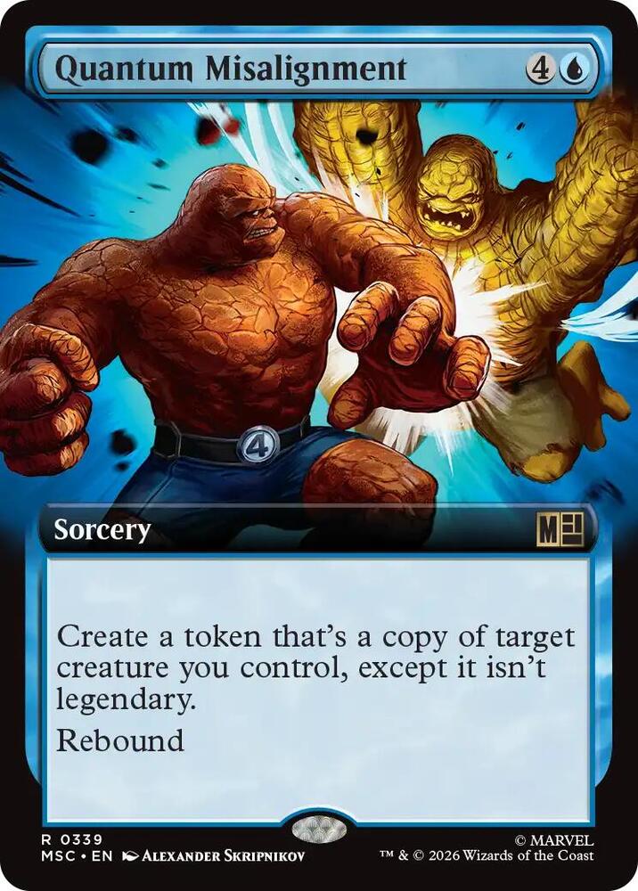 Quantum Misalignment Extended Art 339 (Commander: Marvel Super Heroes)  - Extended Art | Good Games Adelaide SA