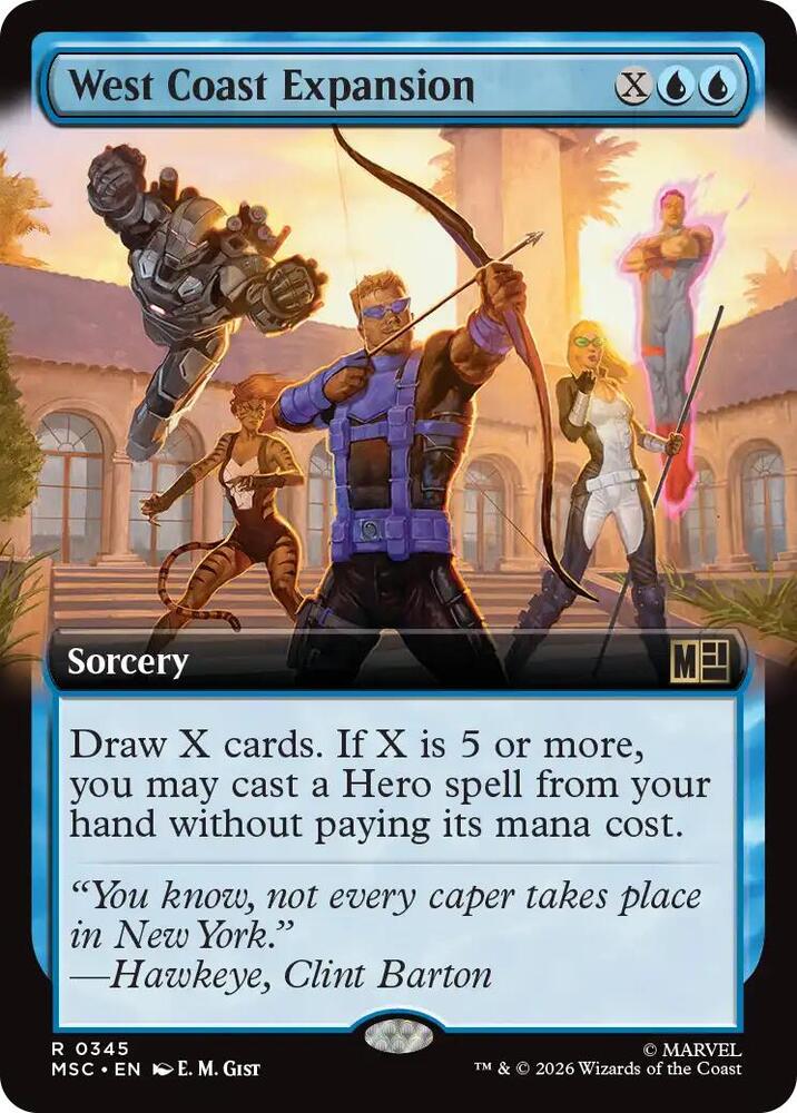 West Coast Expansion Extended Art 345 (Commander: Marvel Super Heroes)  - Extended Art | Good Games Adelaide SA