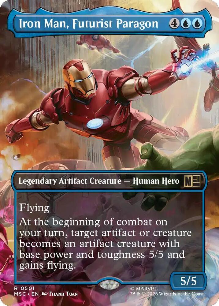 Iron Man, Futurist Paragon 501 (Commander: Marvel Super Heroes)  - Borderless | Good Games Adelaide SA