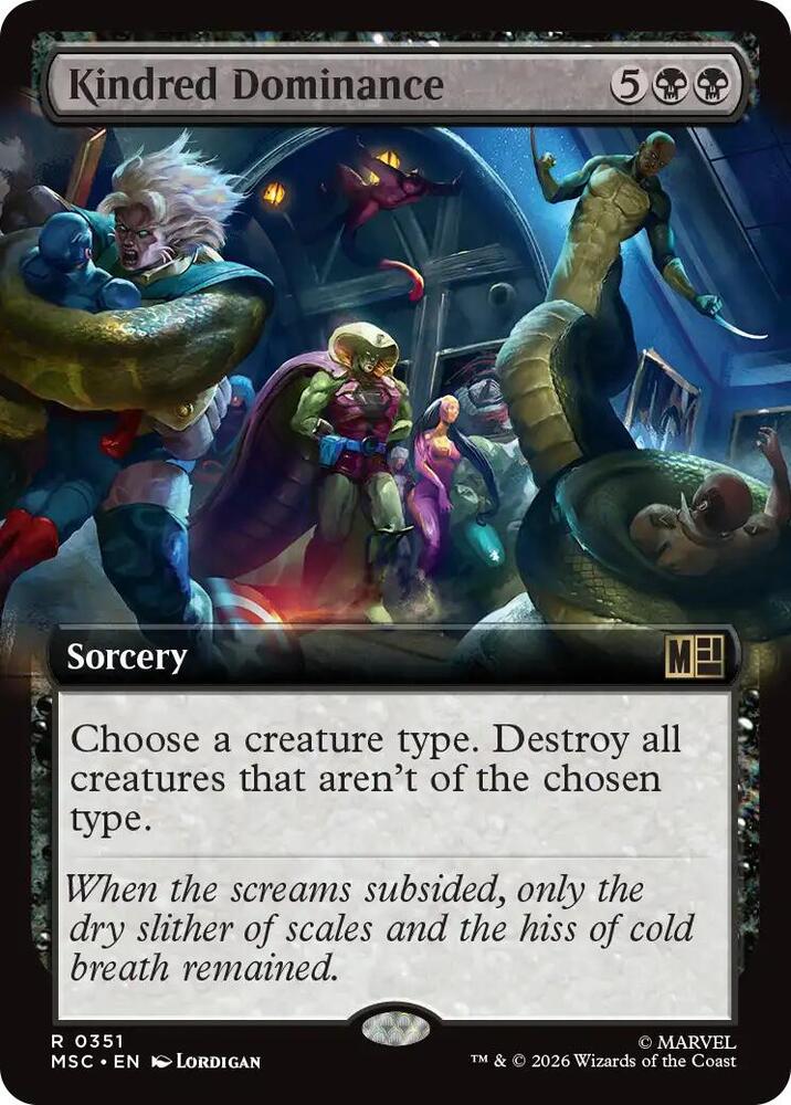 Kindred Dominance Extended Art 351 (Commander: Marvel Super Heroes)  - Extended Art | Good Games Adelaide SA
