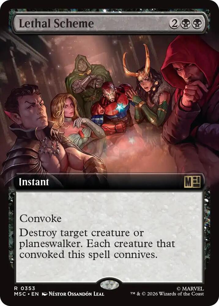 Lethal Scheme Extended Art 353 (Commander: Marvel Super Heroes)  | Good Games Adelaide SA