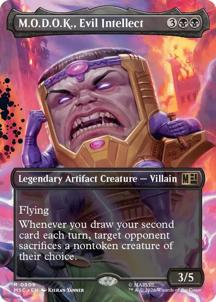 M.O.D.O.K., Evil Intellect 509 (Commander: Marvel Super Heroes)  - Borderless | Good Games Adelaide SA