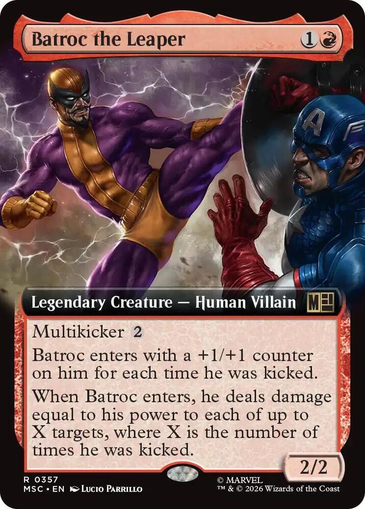 Batroc the Leaper Extended Art 357 (Commander: Marvel Super Heroes)  - Extended Art | Good Games Adelaide SA