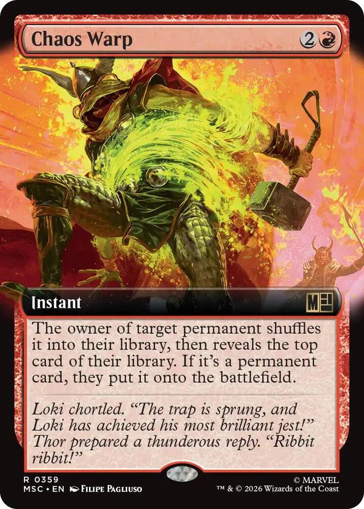 Chaos Warp Extended Art 359 (Commander: Marvel Super Heroes)  | Good Games Adelaide SA