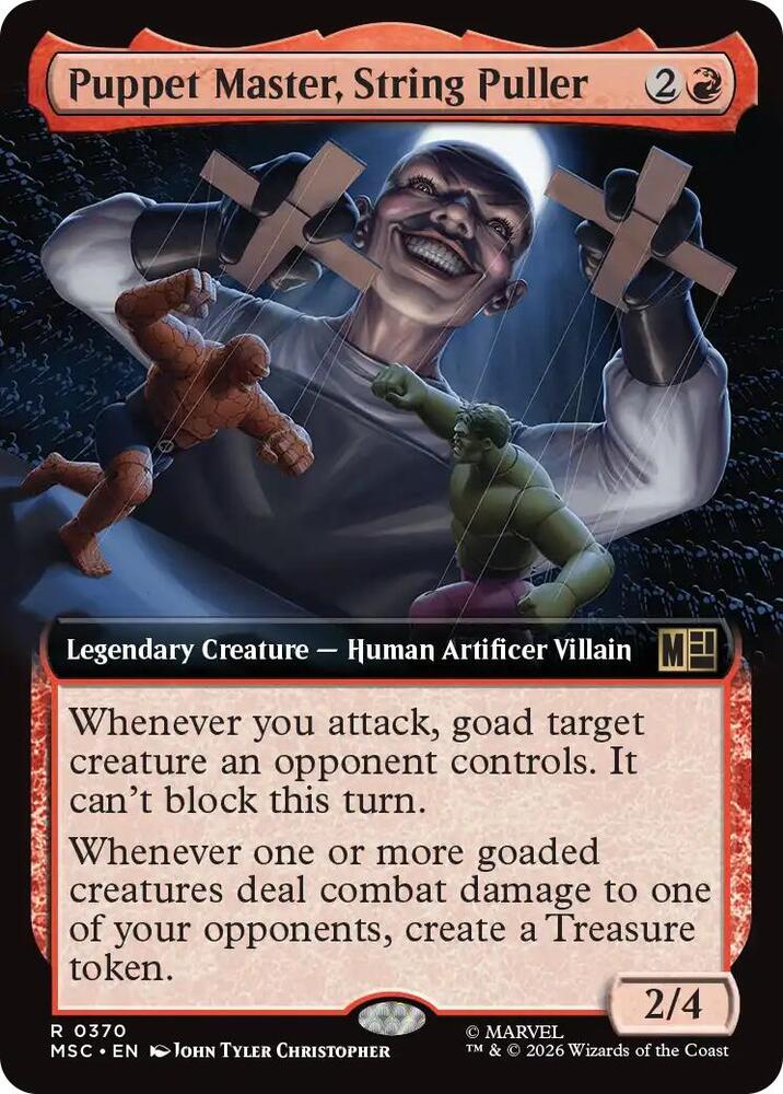 Puppet Master String Puller Extended Art 370 (Commander: Marvel Super Heroes)  - Extended Art | Good Games Adelaide SA