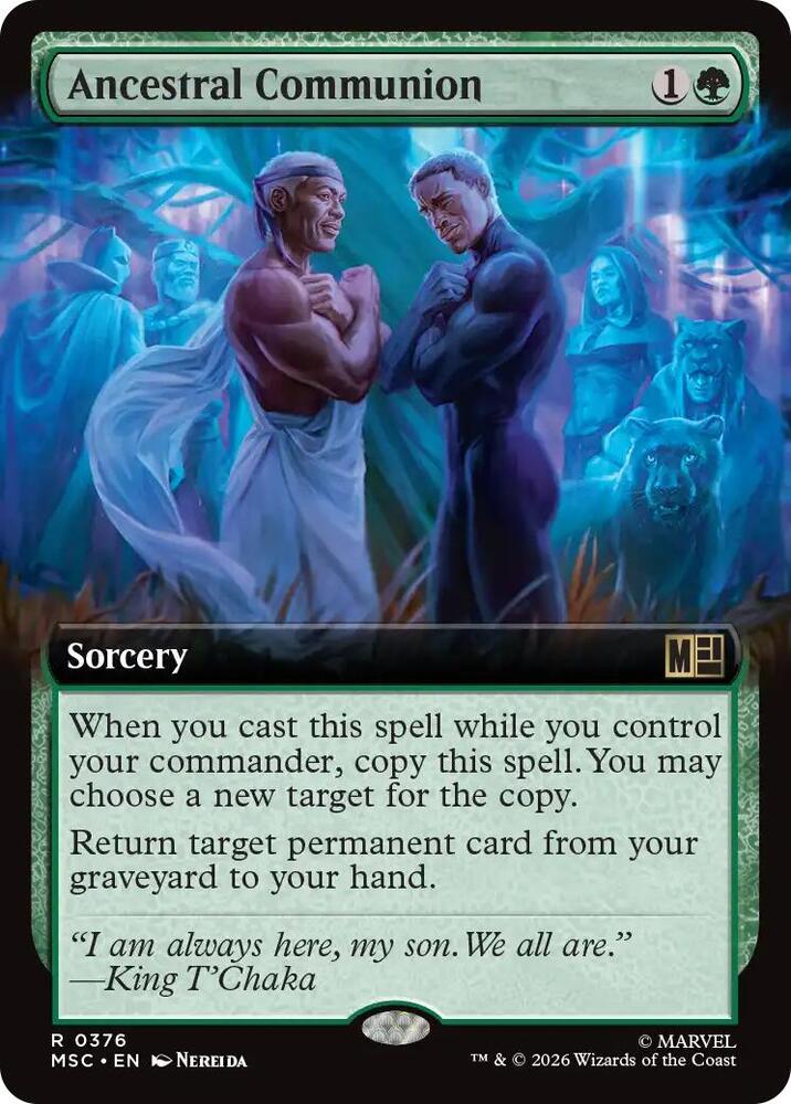 Ancestral Communion Extended Art 376 (Commander: Marvel Super Heroes)  - Extended Art | Good Games Adelaide SA