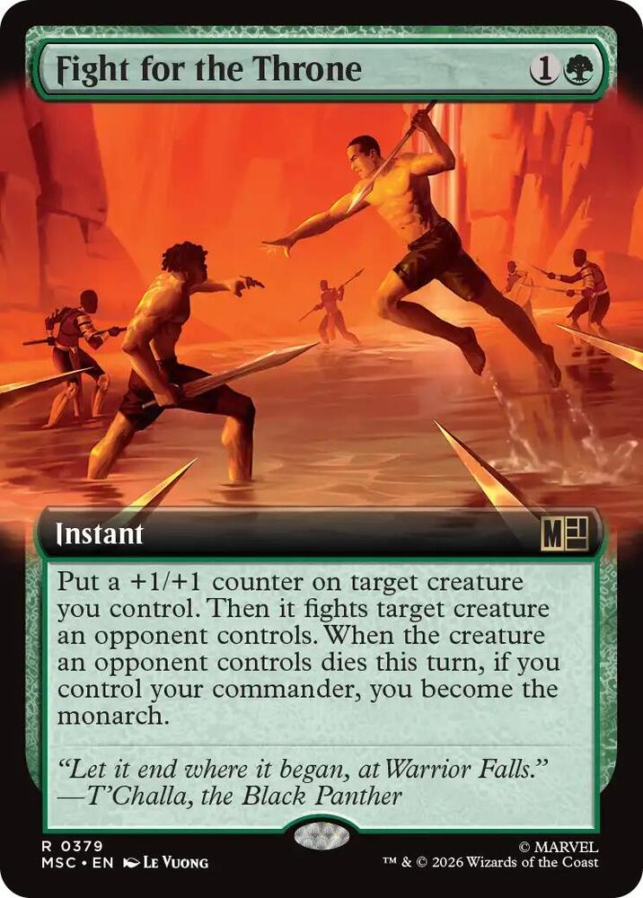 Fight for the Throne Extended Art 379 (Commander: Marvel Super Heroes)  - Extended Art | Good Games Adelaide SA