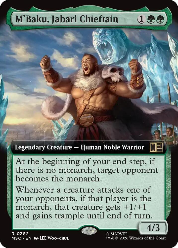MBaku Jabari Chieftain Extended Art 382 (Commander: Marvel Super Heroes)  | Good Games Adelaide SA