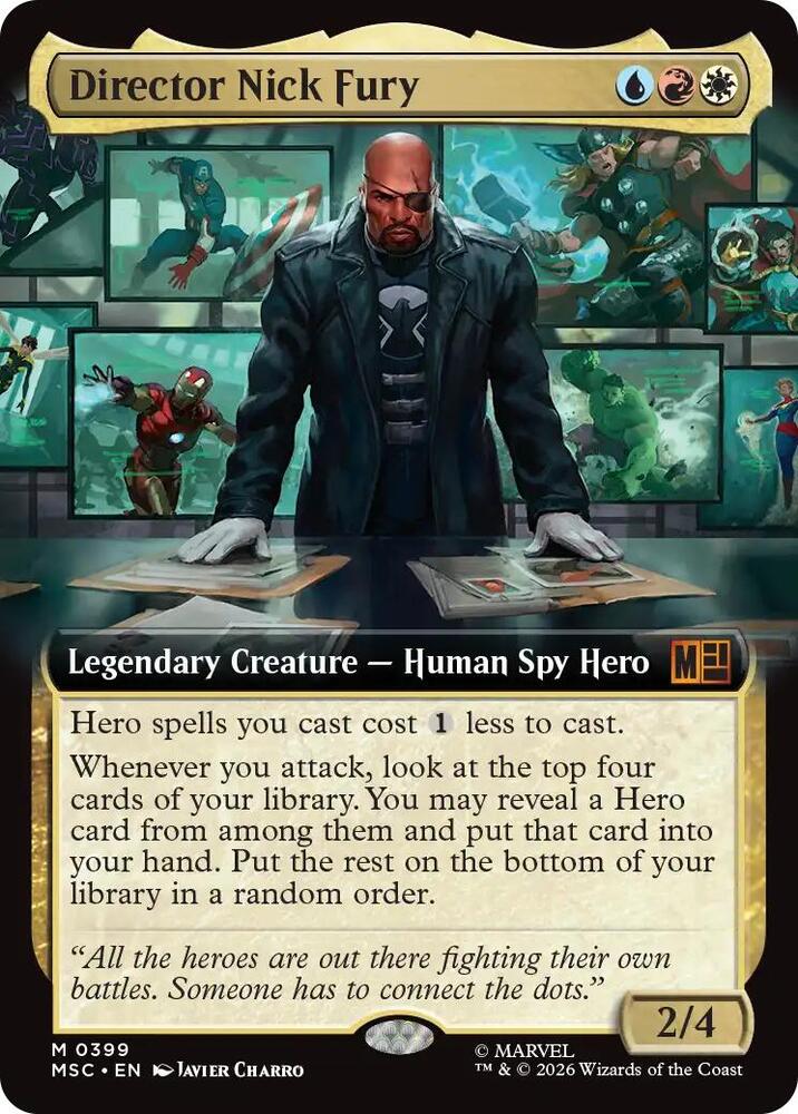Director Nick Fury Extended Art 399 (Commander: Marvel Super Heroes)  | Good Games Adelaide SA