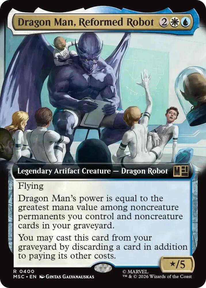 Dragon Man Reformed Robot Extended Art 400 (Commander: Marvel Super Heroes)  - Extended Art | Good Games Adelaide SA