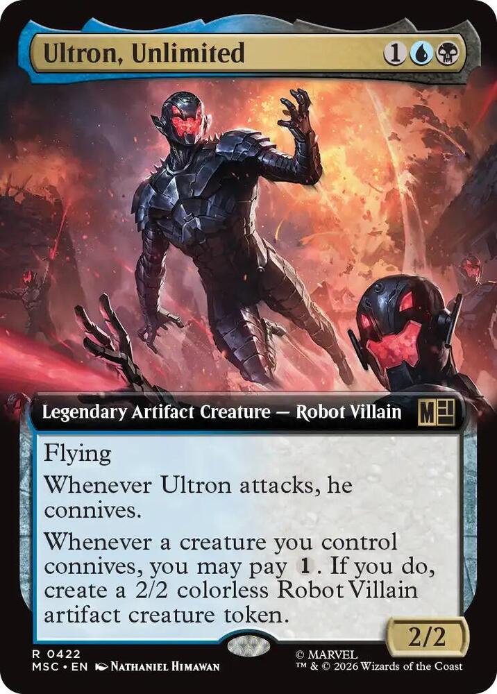 Ultron Unlimited Extended Art 422 (Commander: Marvel Super Heroes)  - Extended Art | Good Games Adelaide SA