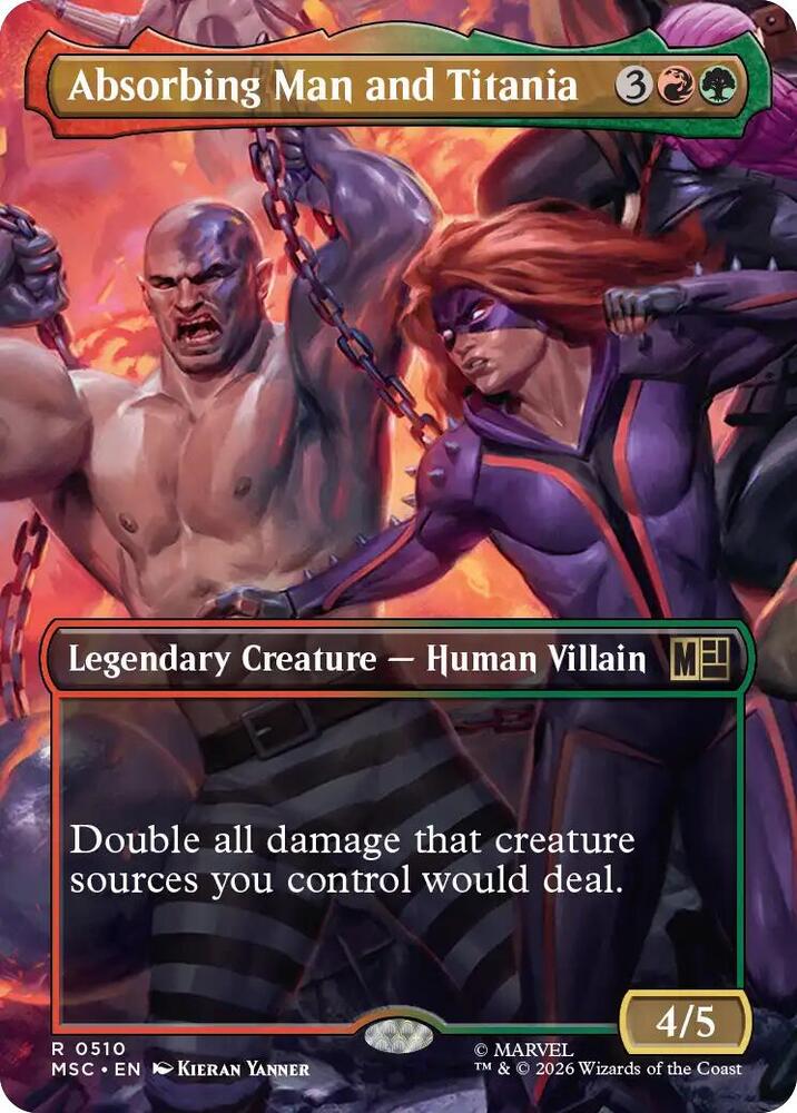 Absorbing Man and Titania 510 (Commander: Marvel Super Heroes)  - Borderless | Good Games Adelaide SA