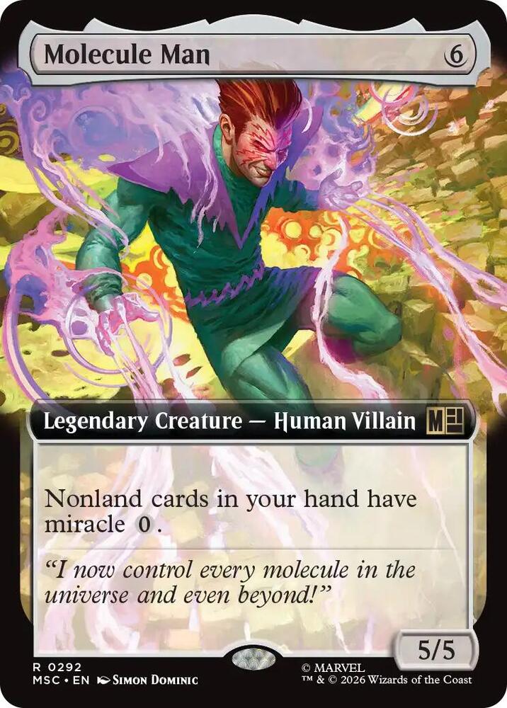 Molecule Man Extended Art 292 (Commander: Marvel Super Heroes)  - Extended Art | Good Games Adelaide SA