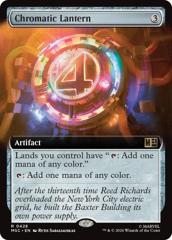 Chromatic Lantern Extended Art 428 (Commander: Marvel Super Heroes)  - Extended Art | Good Games Adelaide SA