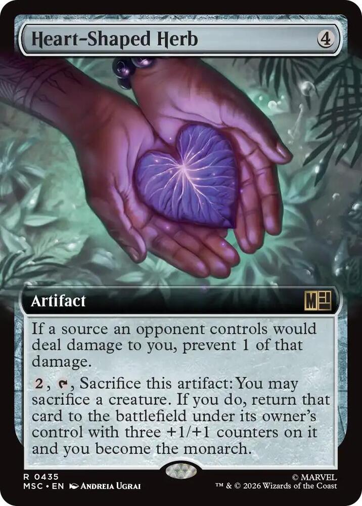 Heart Shaped Herb Extended Art 435 (Commander: Marvel Super Heroes)  | Good Games Adelaide SA