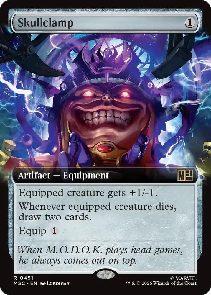 Skullclamp 451 (Commander: Marvel Super Heroes)  - Extended Art | Good Games Adelaide SA