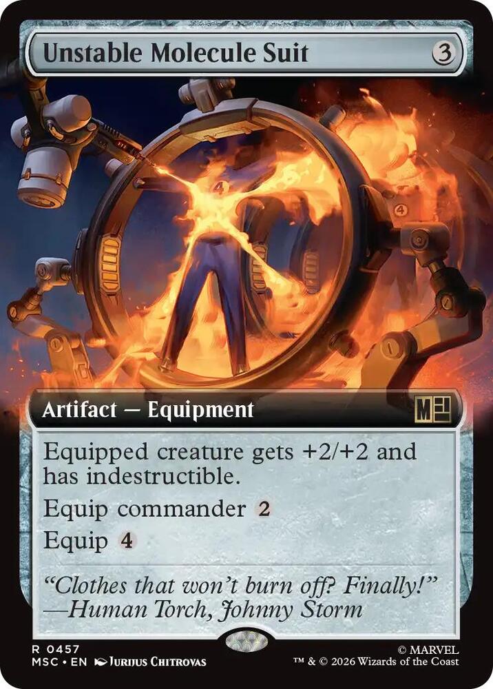 Unstable Molecule Suit Extended Art 457 (Commander: Marvel Super Heroes)  | Good Games Adelaide SA