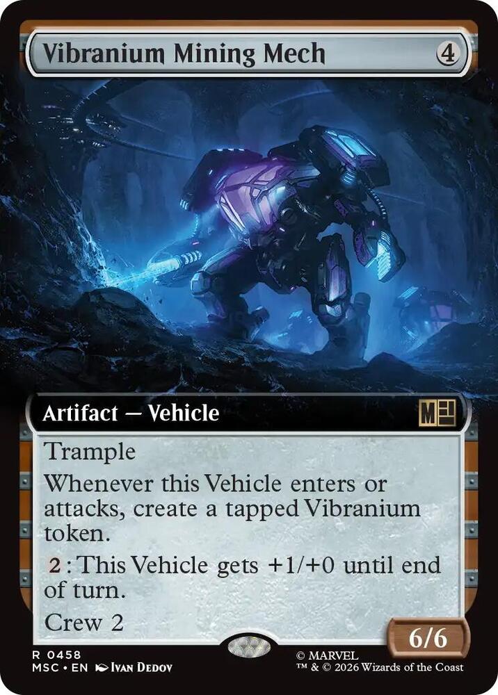 Vibranium Mining Mech Extended Art 458 (Commander: Marvel Super Heroes)  | Good Games Adelaide SA