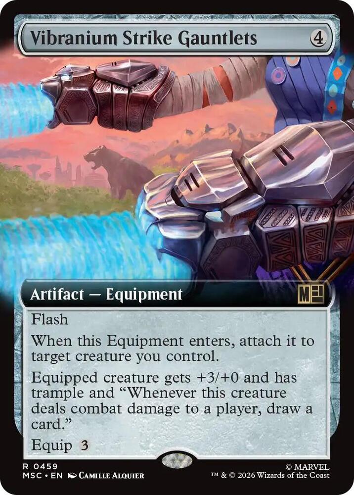 Vibranium Strike Gauntlets Extended Art 459 (Commander: Marvel Super Heroes)  | Good Games Adelaide SA