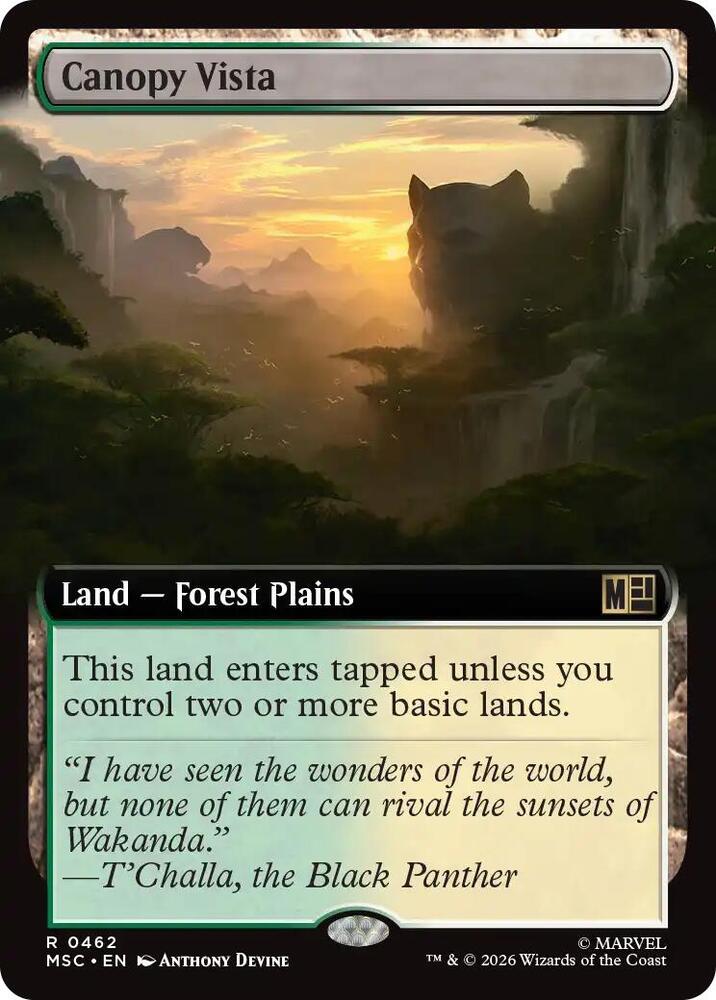Canopy Vista Extended Art 462 (Commander: Marvel Super Heroes)  | Good Games Adelaide SA
