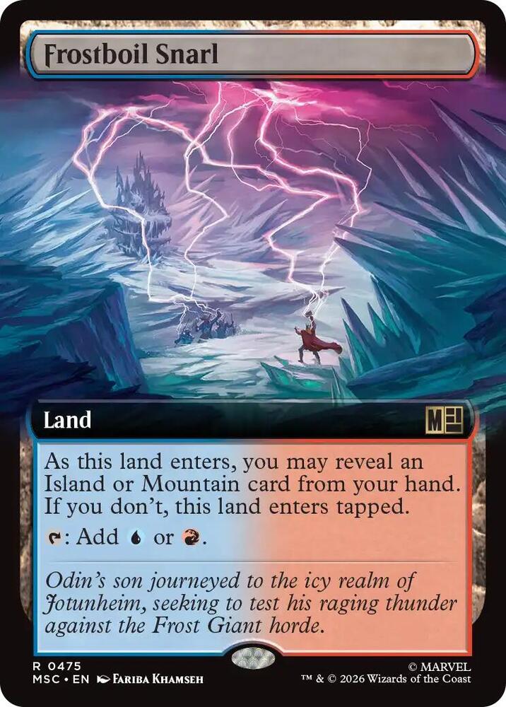 Frostboil Snarl Extended Art 475 (Commander: Marvel Super Heroes)  - Extended Art | Good Games Adelaide SA