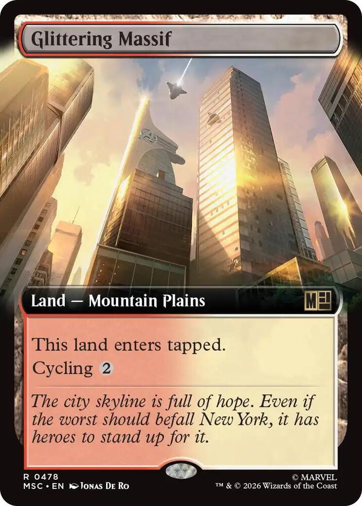 Glittering Massif Extended Art 478 (Commander: Marvel Super Heroes)  | Good Games Adelaide SA