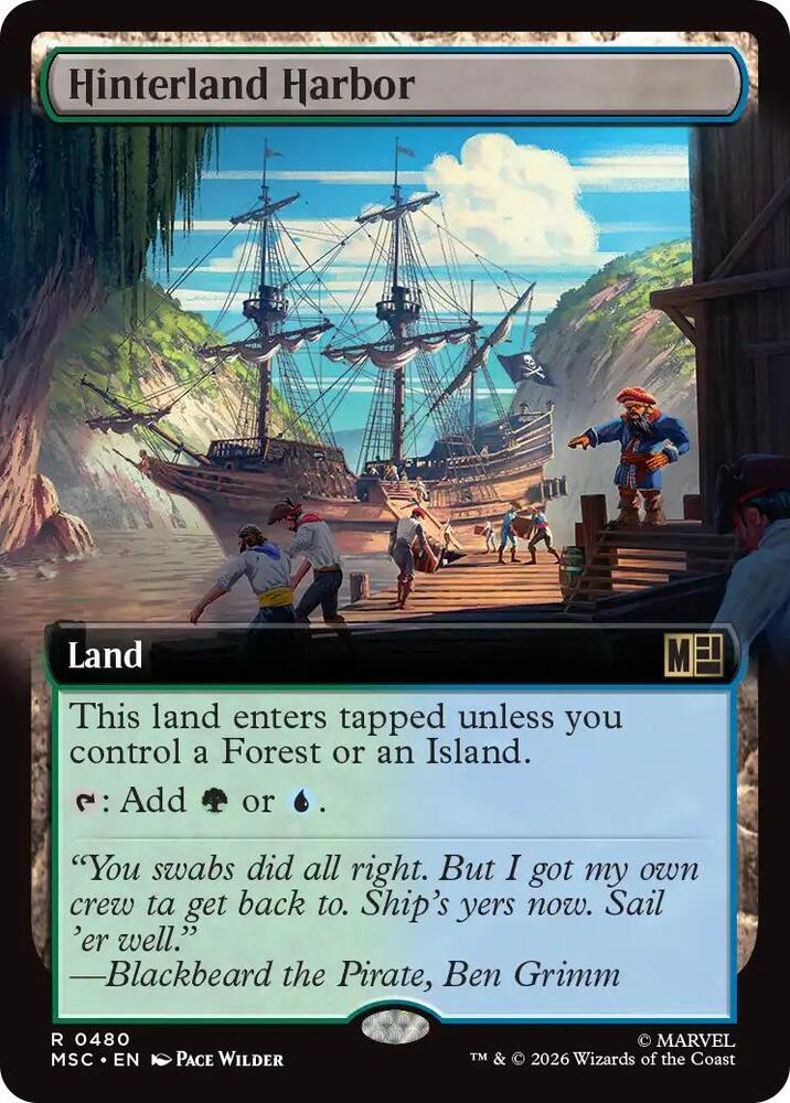 Hinterland Harbor Extended Art 480 (Commander: Marvel Super Heroes)  | Good Games Adelaide SA