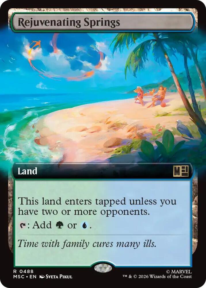 Rejuvenating Springs Extended Art 488 (Commander: Marvel Super Heroes)  - Extended Art | Good Games Adelaide SA