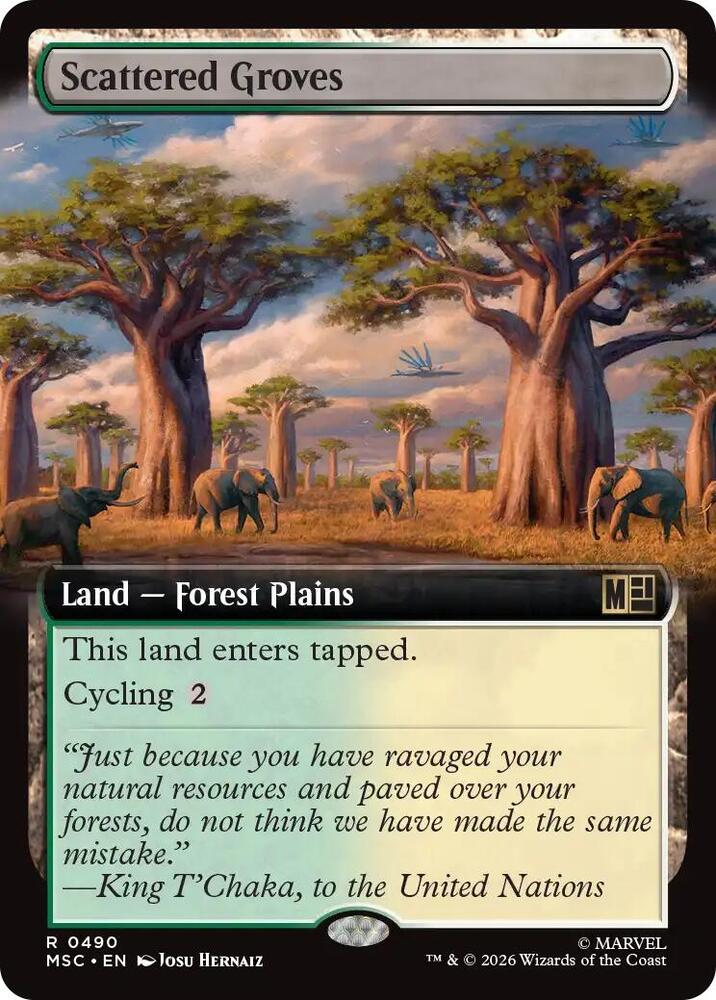 Scattered Groves 490 (Commander: Marvel Super Heroes)  - Extended Art | Good Games Adelaide SA